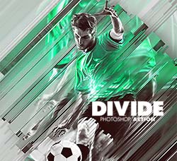 极品PS动作－方块划分(6种方向/18种效果/含高清视频教程)：Divide Photoshop Action